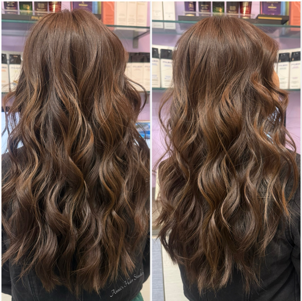 Base Color / Long Length at Annie's Hair Studio in 91016