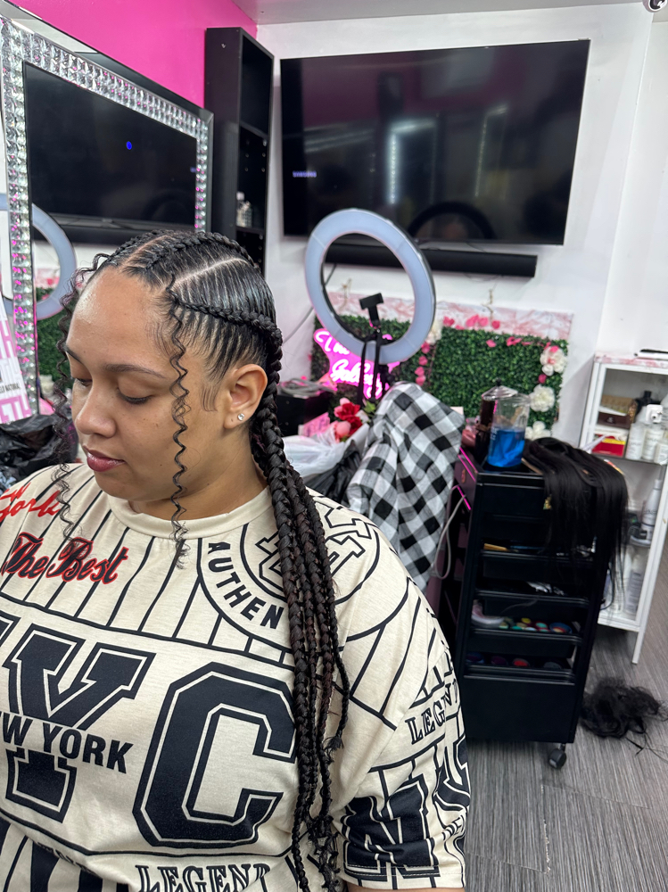Stitch Braids w Braiding Hair at By Silibeth in Bronx, NY