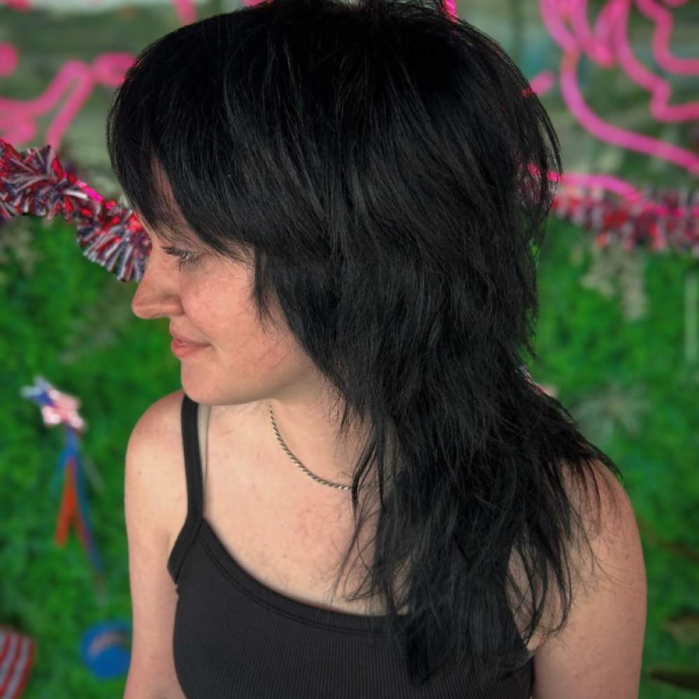 Scissor Haircut at Neon Tiger Salon in Norman, OK
