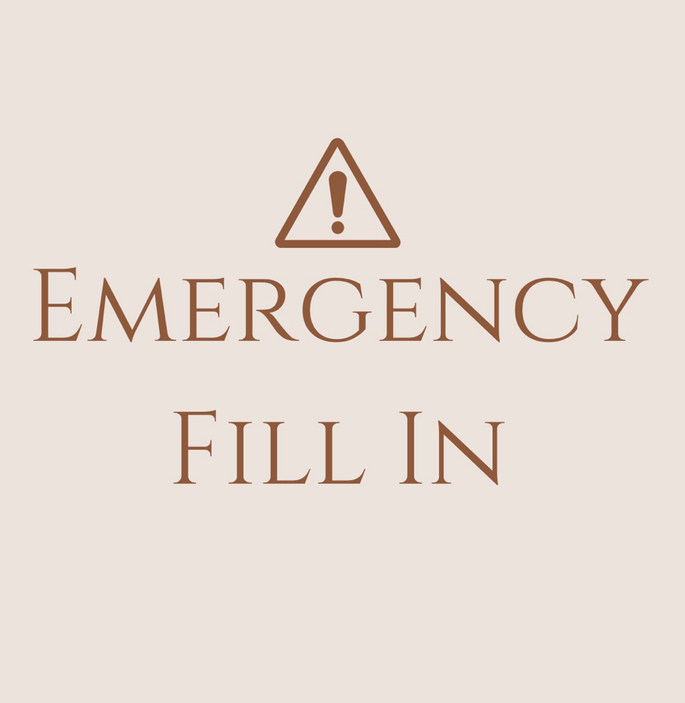 Emergency Fill In