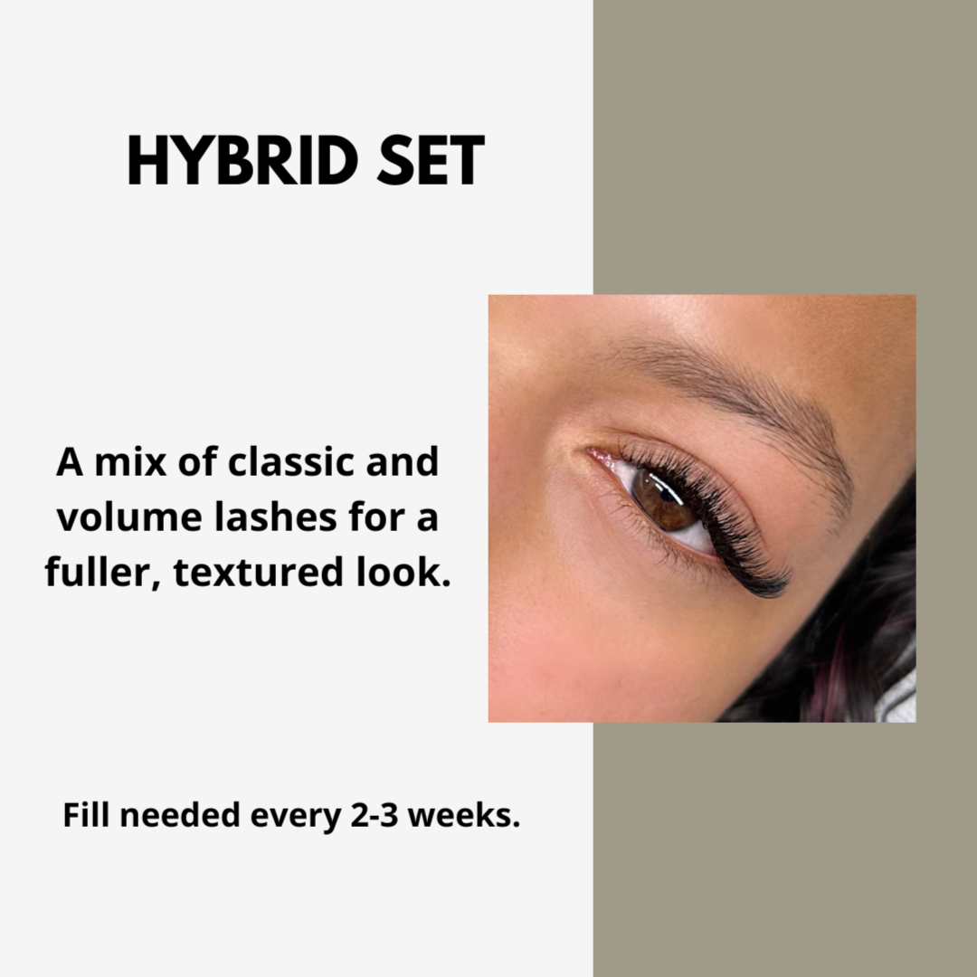 Hybrid Set-Lash Extensions at Vanilla Studio in Overland Park, KS