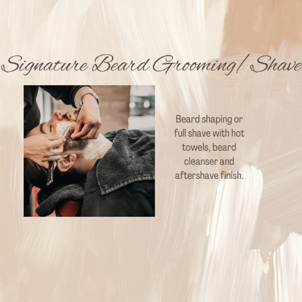 Signature Beard Grooming/Shave at Artisan Salon & Barber Studio in Lake Mary, FL