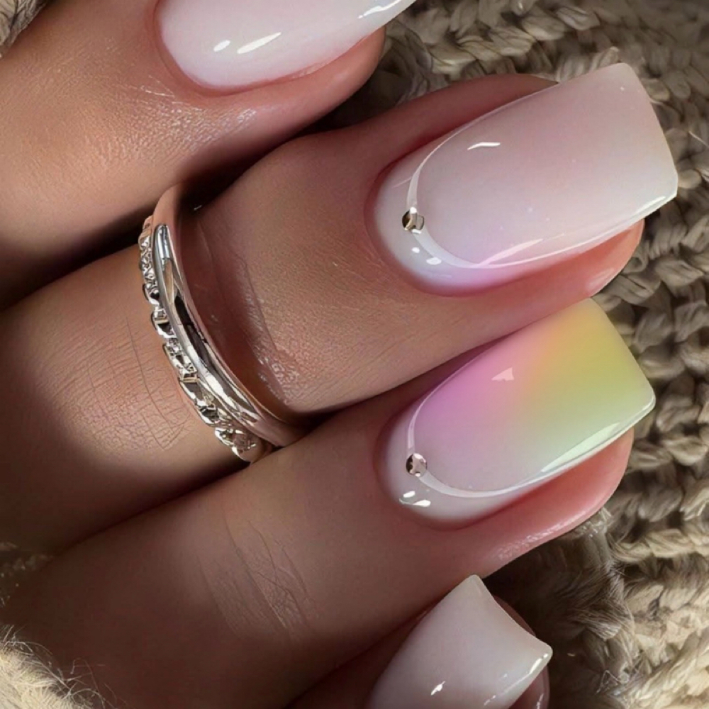 Russian Manicure + Acrylic Extensio at Iris Nail Studio in York, PA