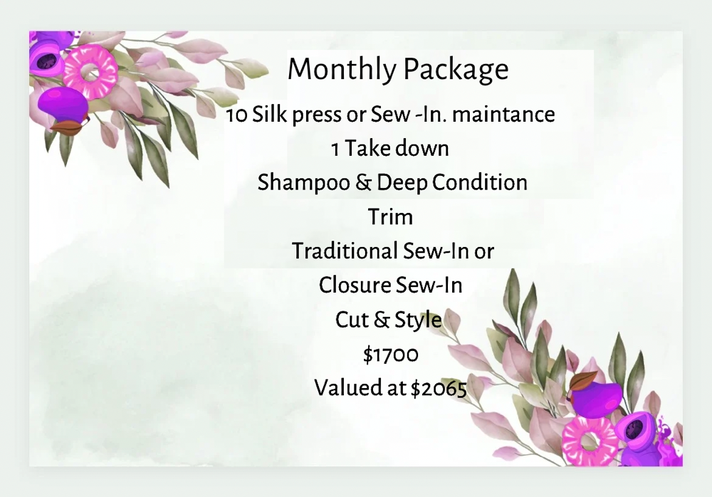 Monthly Maintance Package