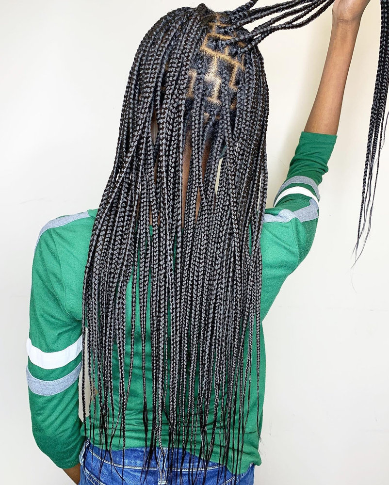 Kids Med Knotless Braids