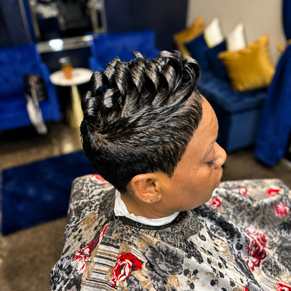 Mini Relaxer (Sides & Back) Add On at Rhonda's Diamond Dust Beauty Lounge in Temecula, CA