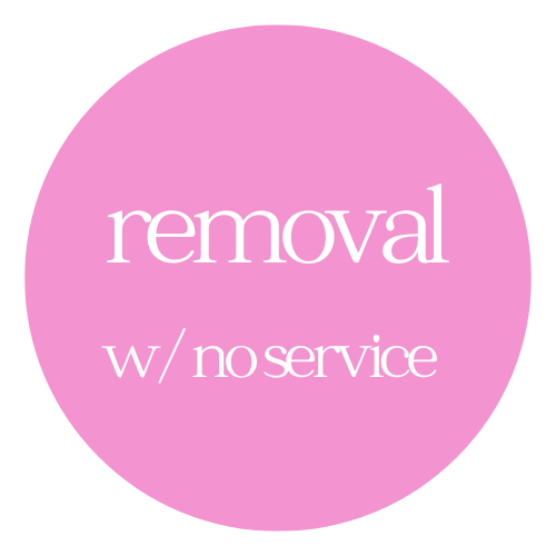removal w/ no service
