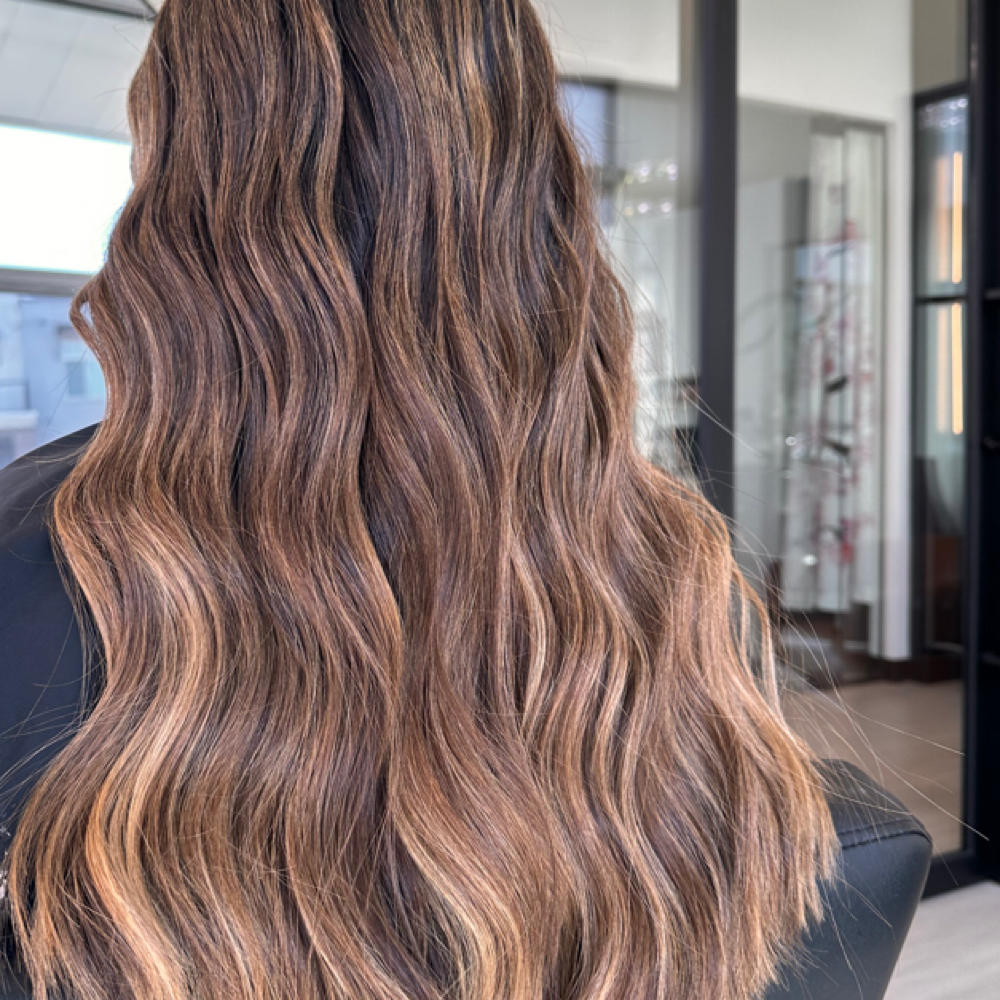 Partial Balayage + Haircut at Haley Oberheu in Lenexa, KS