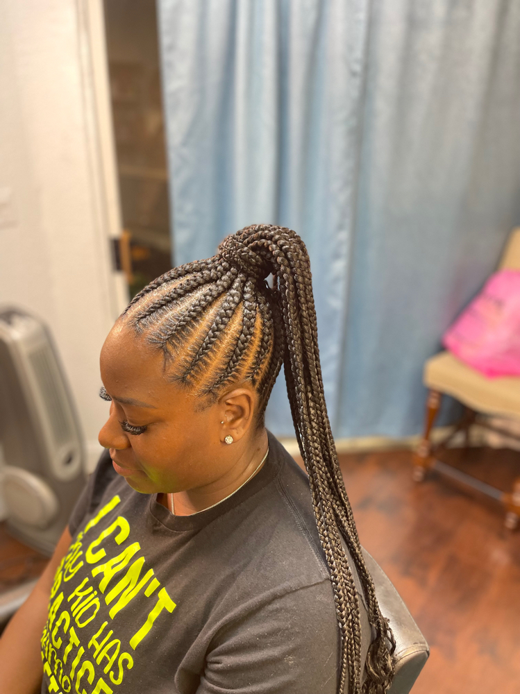 Stitch Feed-In Ponytail