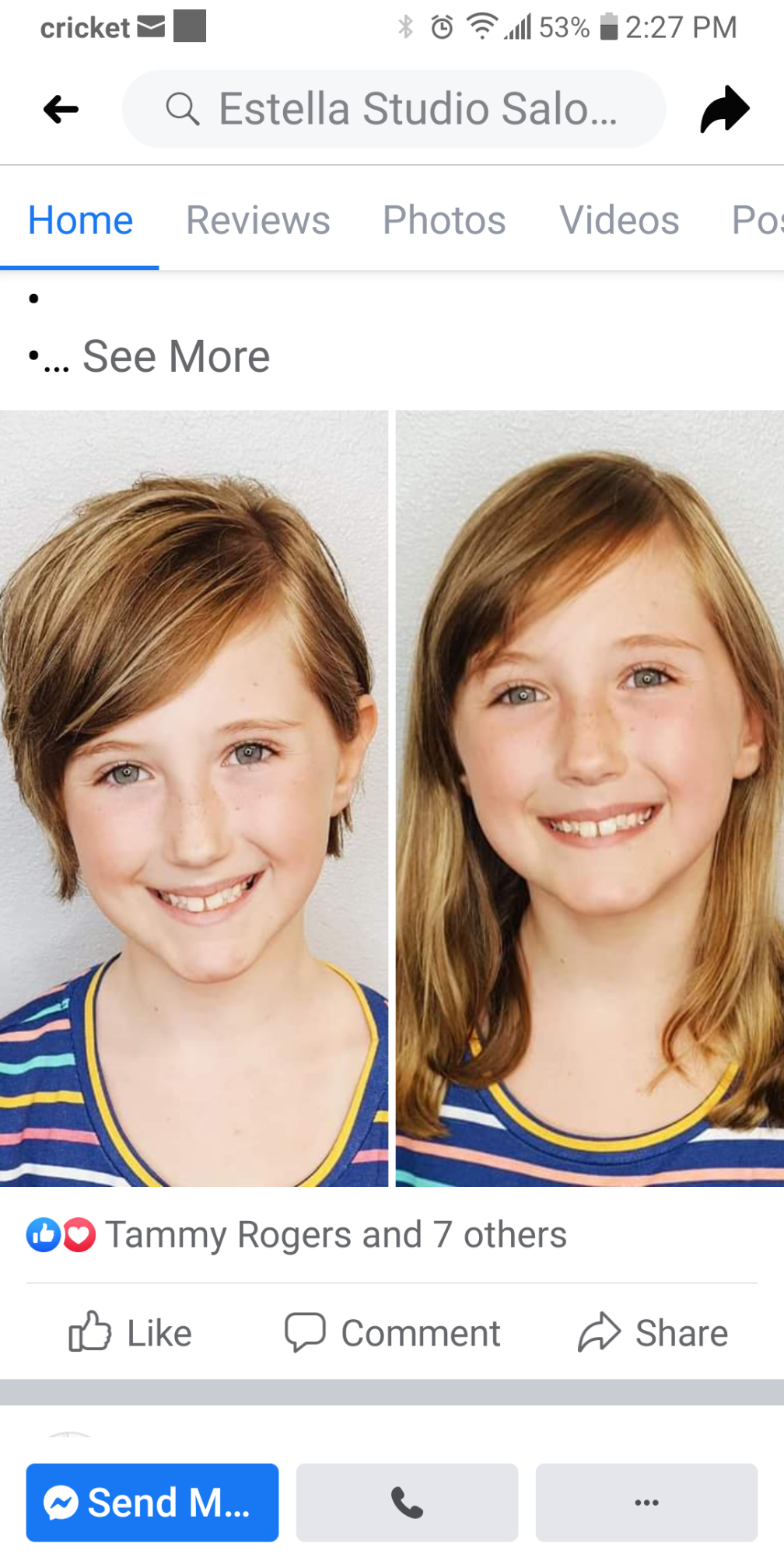 1 Childs haircut (10and Under)