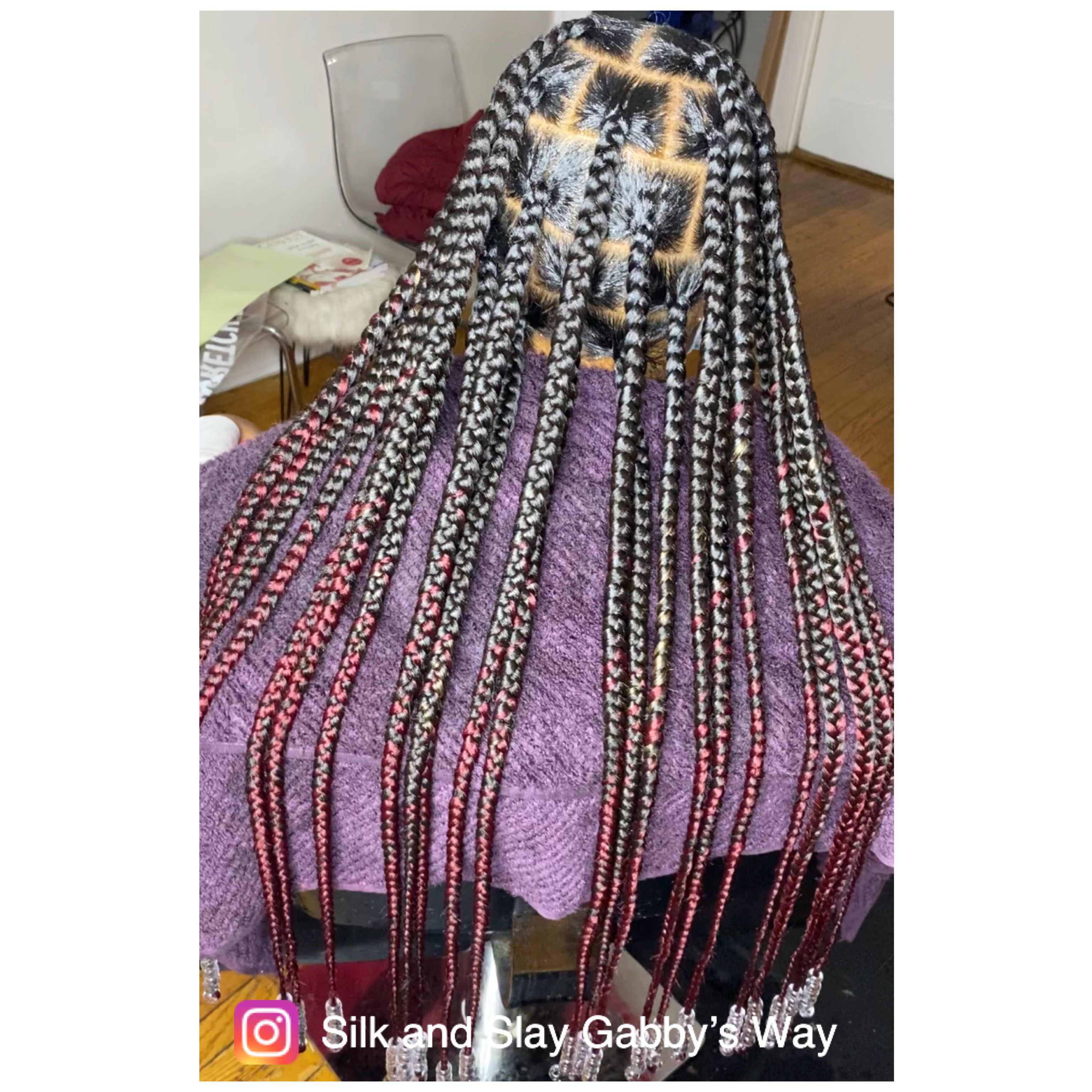 Large Knotless Waist Length