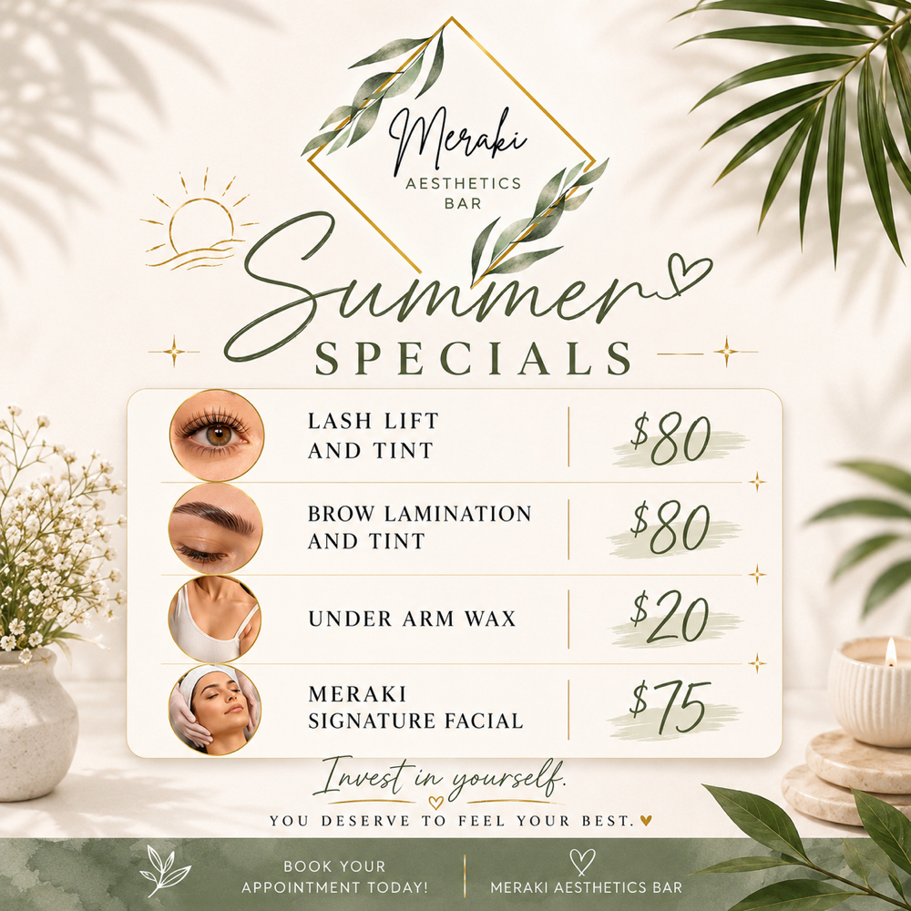 Summer Special~Underarm Wax at Meraki Aesthetics Bar in Summerville, SC