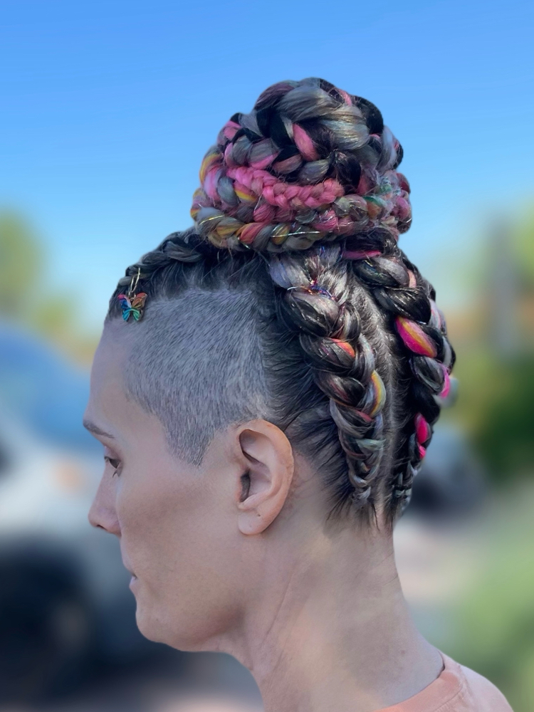 Braided Space Buns