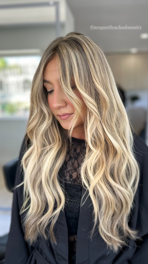 Full Highlights/ Bond Builder/ Deep Conditioning Treatment + Cut & Style Package