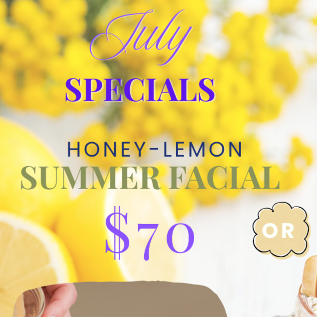 July Honey-Lemon Summer Facial at Studio KB in Lancaster, KY