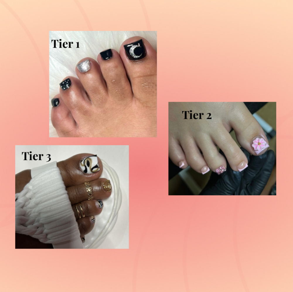 Fun Toes at Ziahs Self Care Bar in Panama City, FL