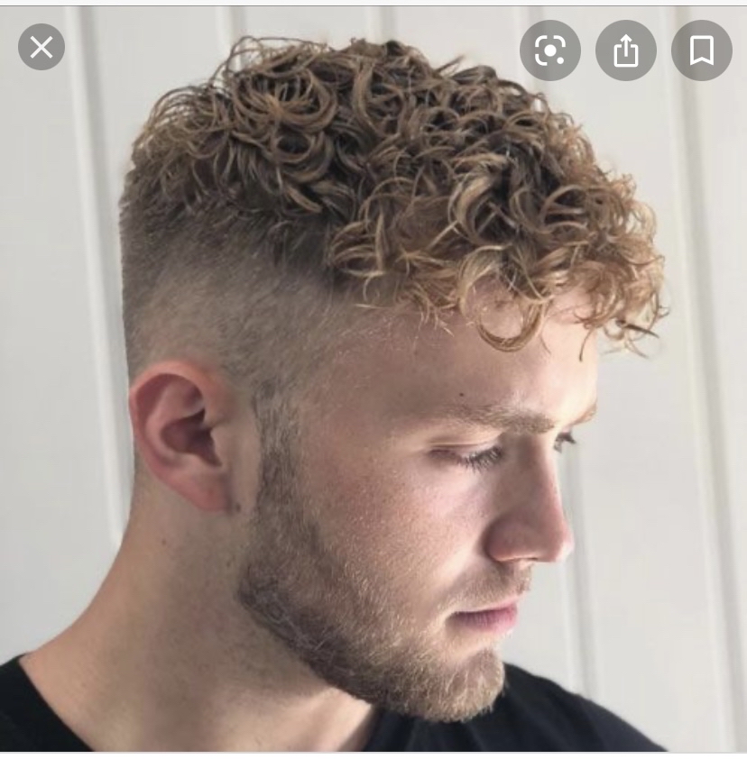 Men Haircut With Perm