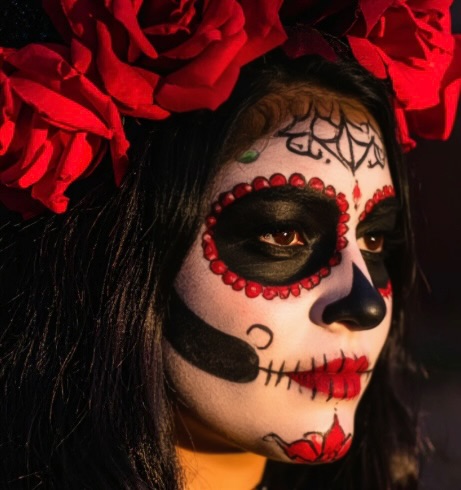 Halloween Makeup Application