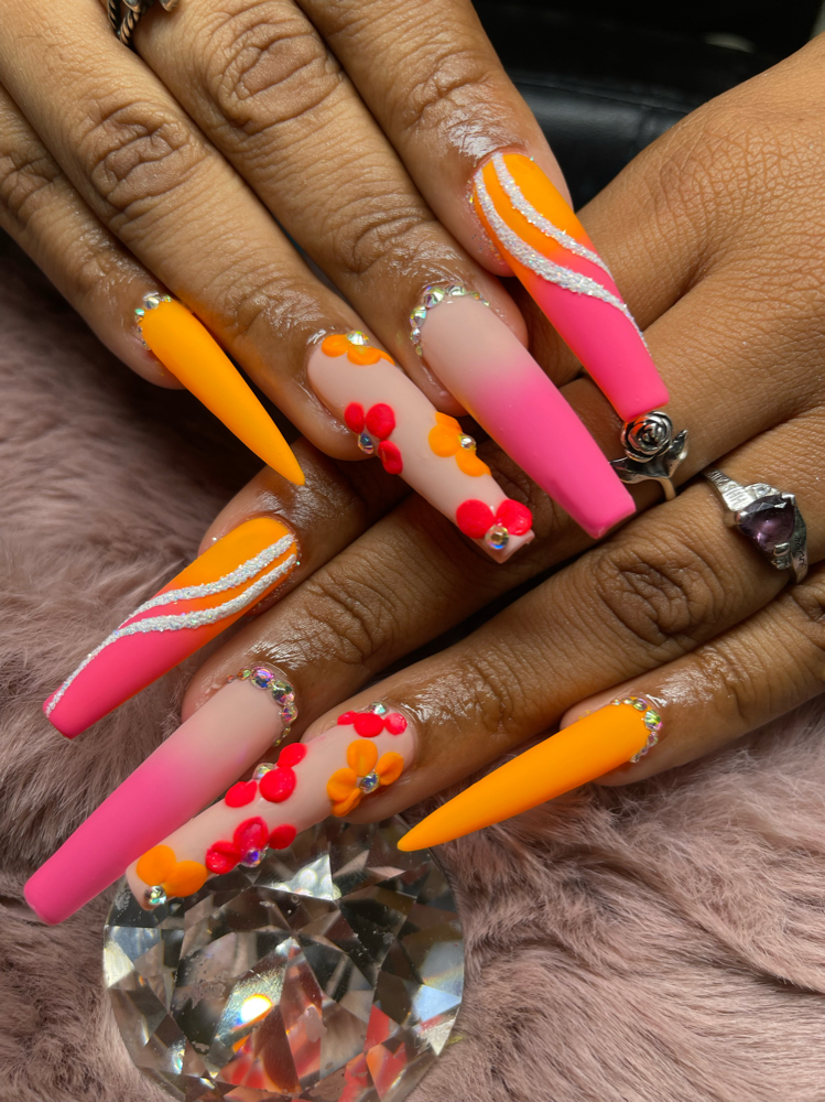 Gel X XL XXL /w Extra Nail Art