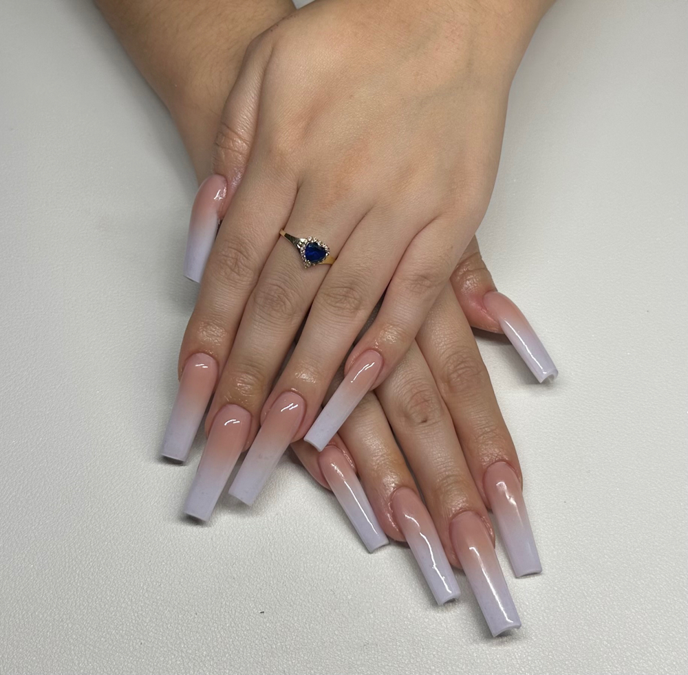 Ombré Full Set at Natalia’s Glam Studio in Houston, TX