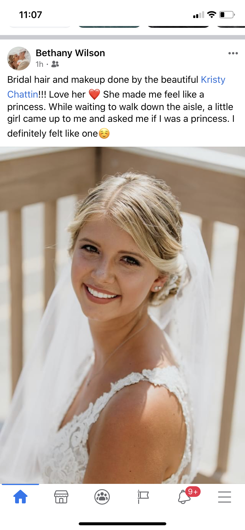 Trial Wedding Updo