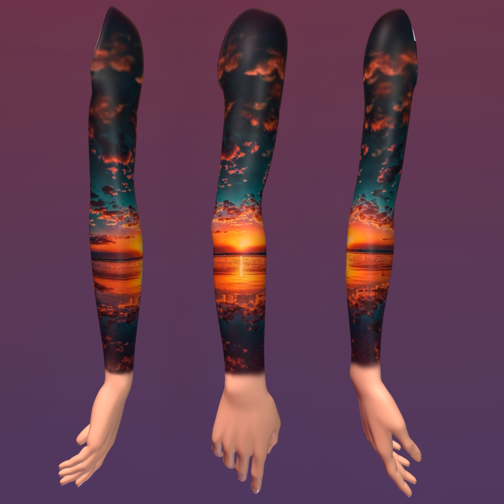 Turquoise Sunset Full-Sleeve at Spectrum Ink Tattoo Studio in Mount Vernon, WA