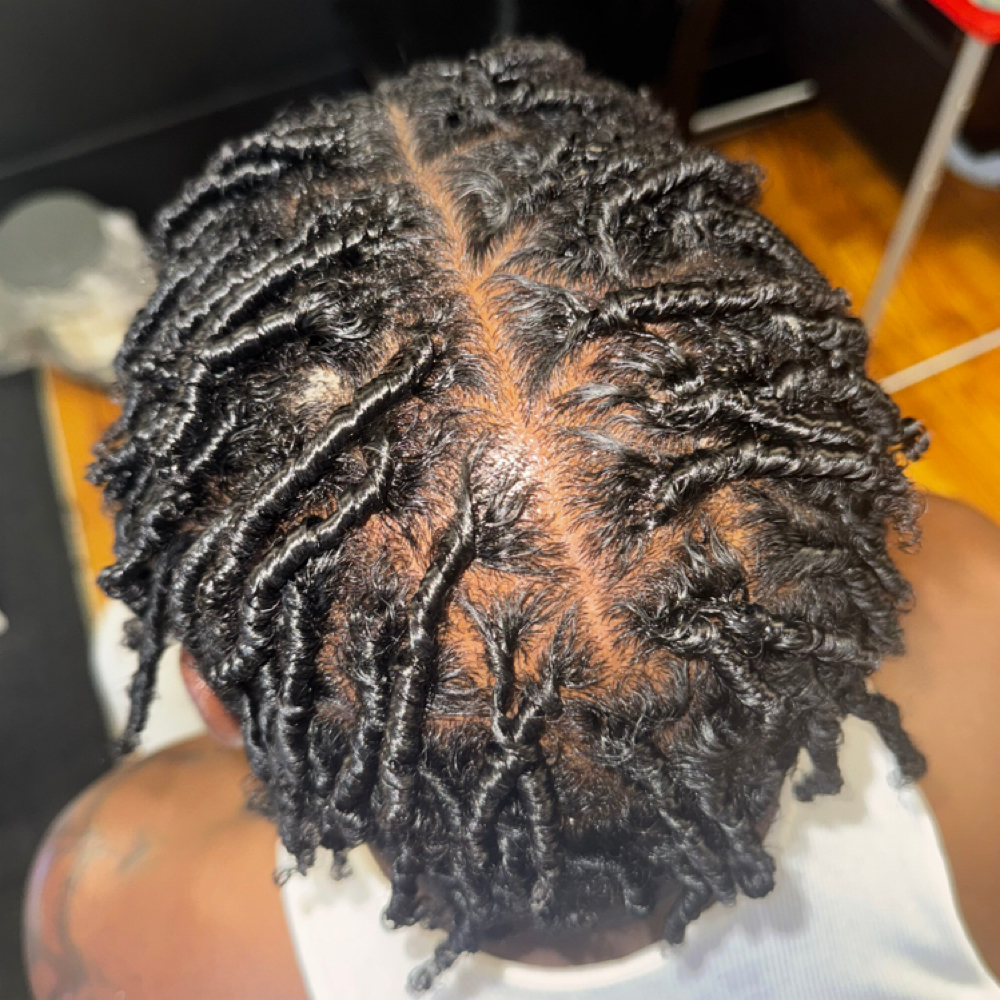 High Top Fade Starter Locs at 4reign Beauty © in Mequon, WI