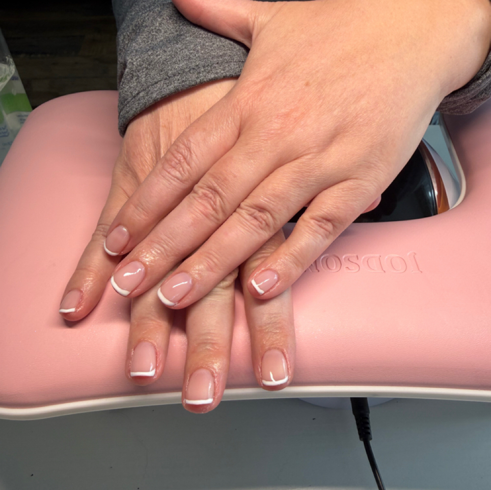 French Gel Manicure at Nails by Hannah LLC in Fond du Lac, WI