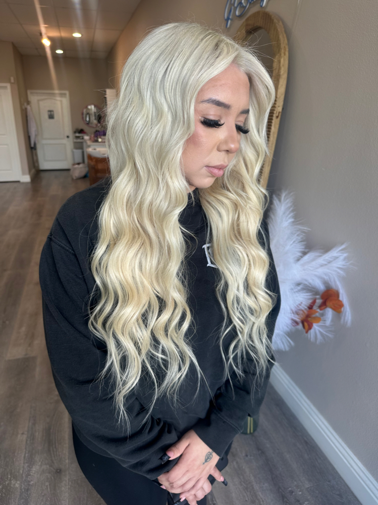 Bleach Root Touch Up at Giselle Diaz in Fullerton, CA