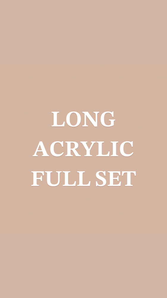 Long Acrylic Full Set
