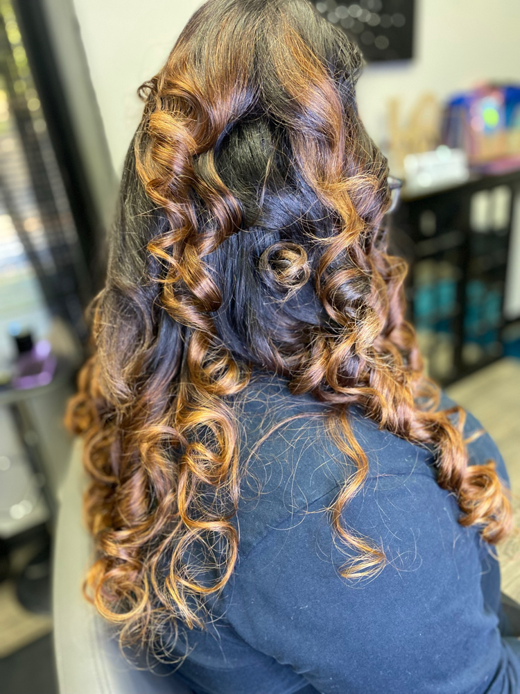Romance curl ponytail