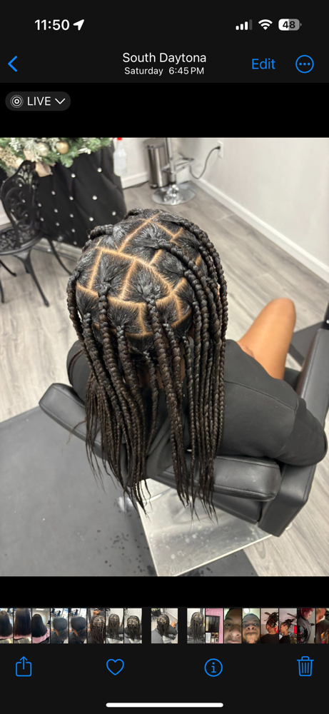 Large Knotless Braids