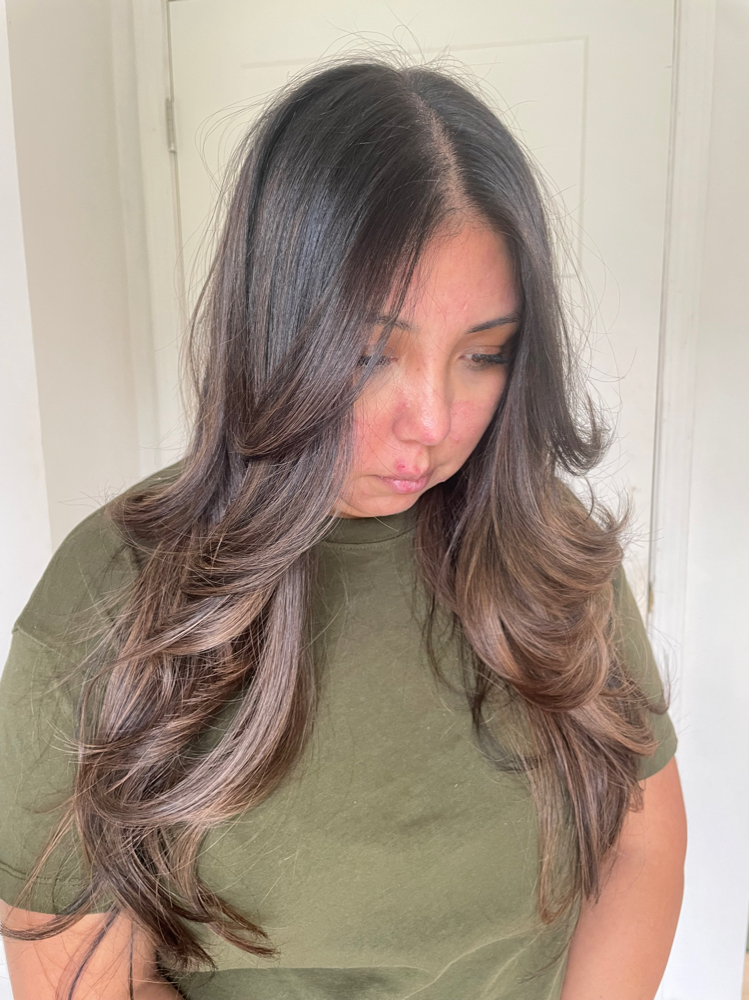 Curtain Bangs/ Face Framing Haircut