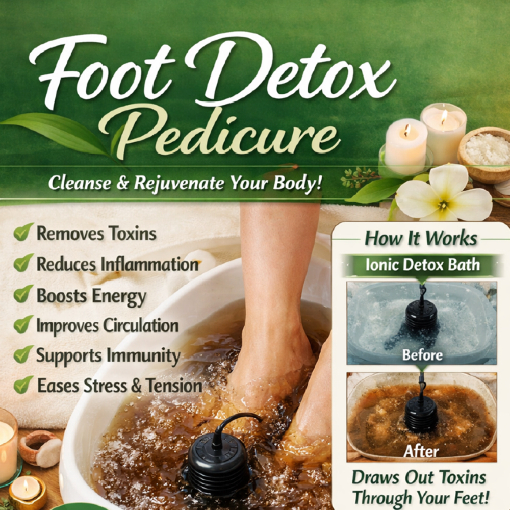 Foot detox at Serenity salon & beauty bar in Jacksboro, TN