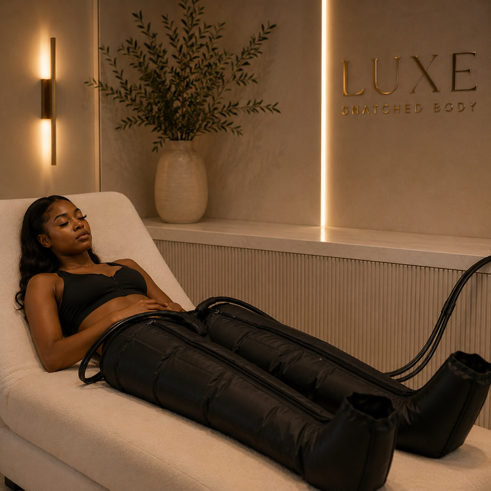 Pressotherapy Compression Boots at Luxe Snatched Body in Houston, TX
