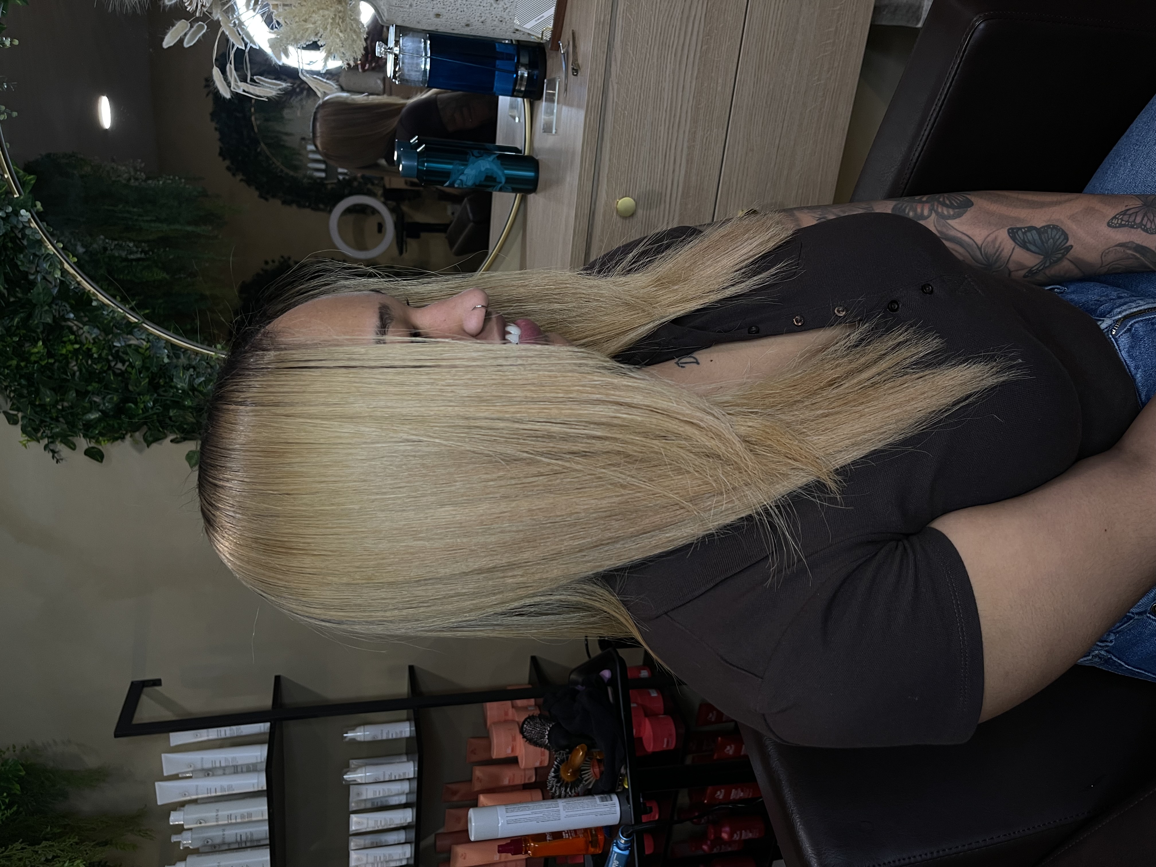 Keratin hair treatment