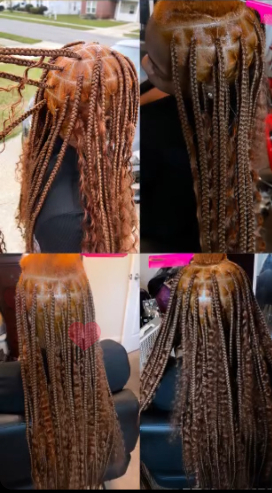 Medium boho reg length knotless