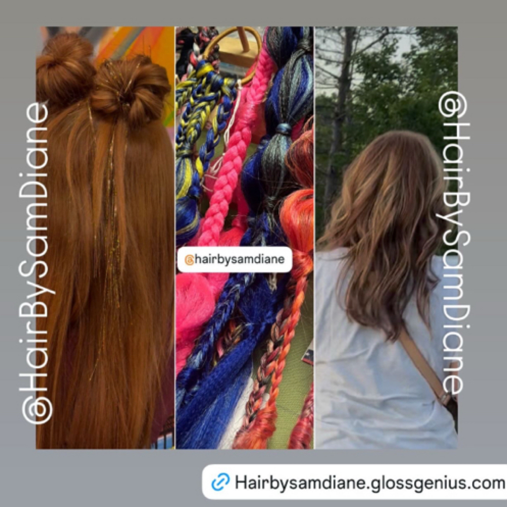 Clip-In Extension Install & Styling at HairBySamDiane in Pittsburgh, PA