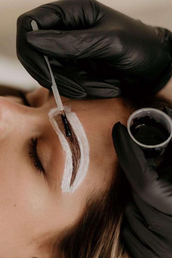 Eyebrow Tint with brow wax