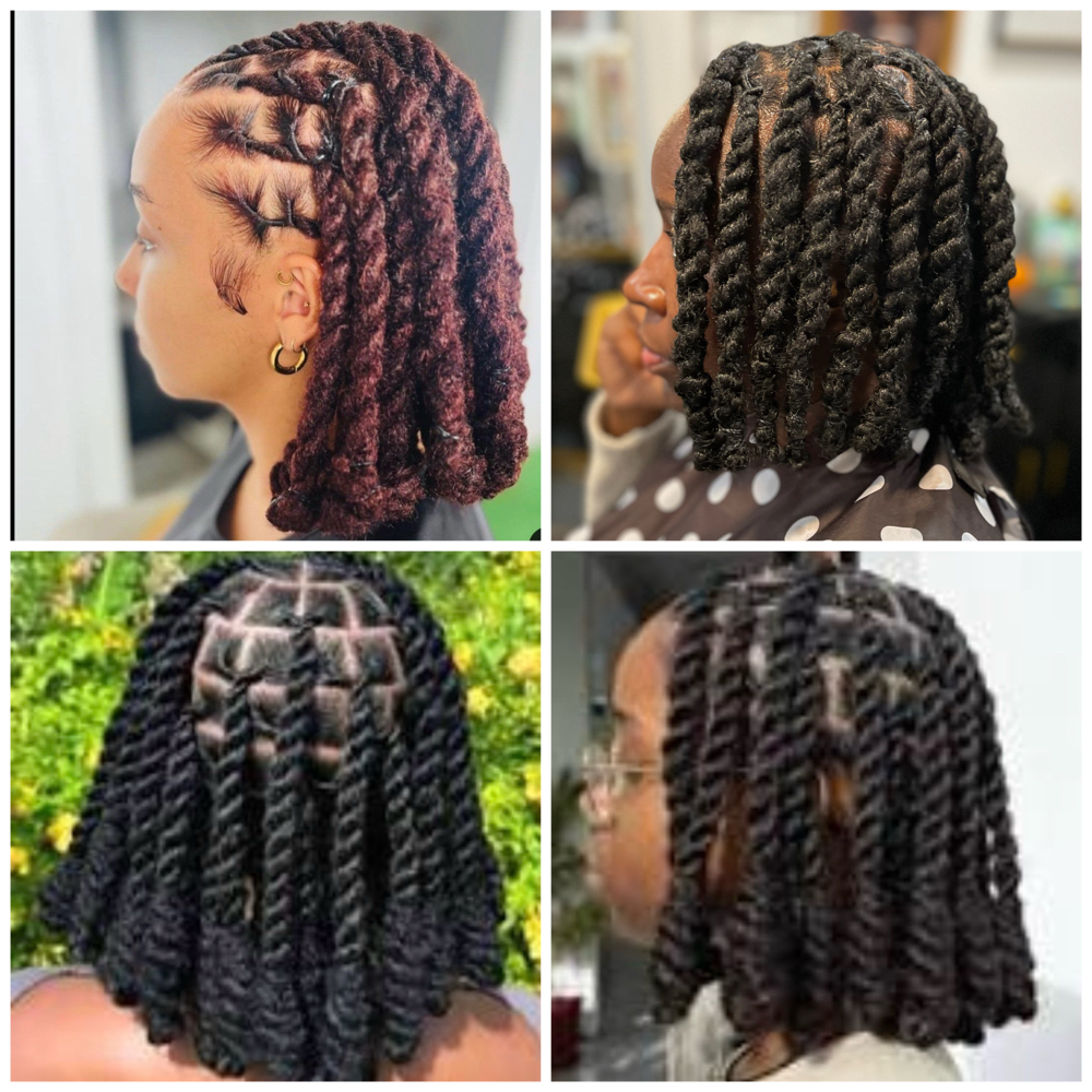 Loc Retwist (Cuban/Havana Twists) at Tanesha  Brown in Valparaiso, FL