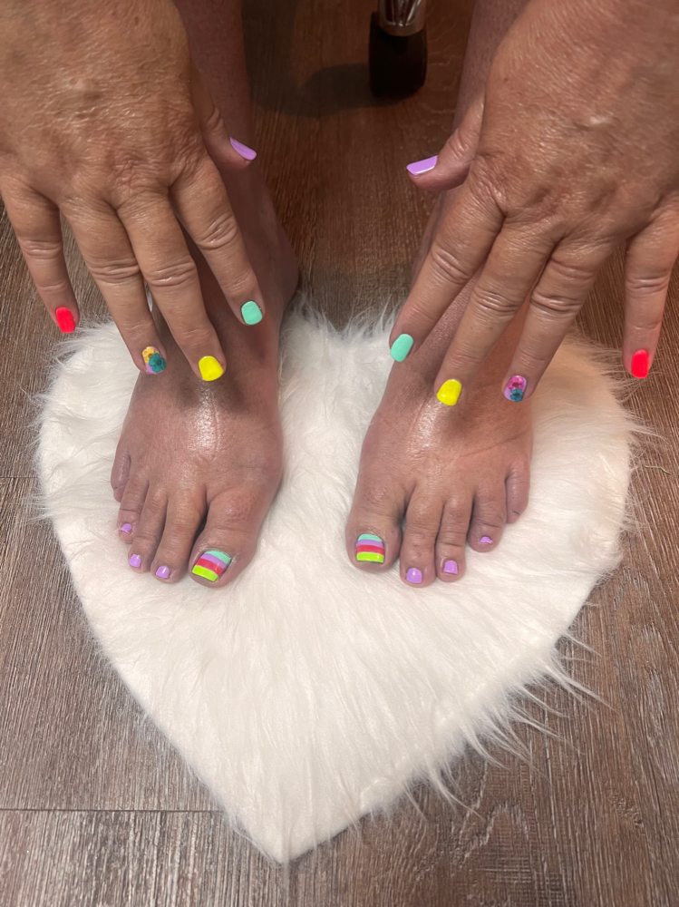 Toe Nail Gel Or Acrylic Overlay
