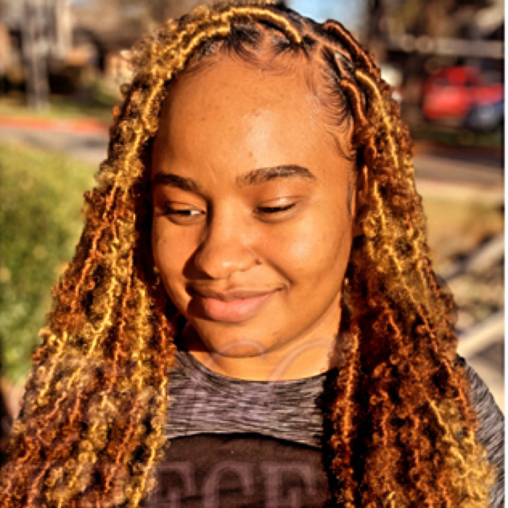 Faux Locs + Twist at Crowned By Trece in Houston, TX