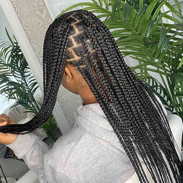 Medium Box Braids