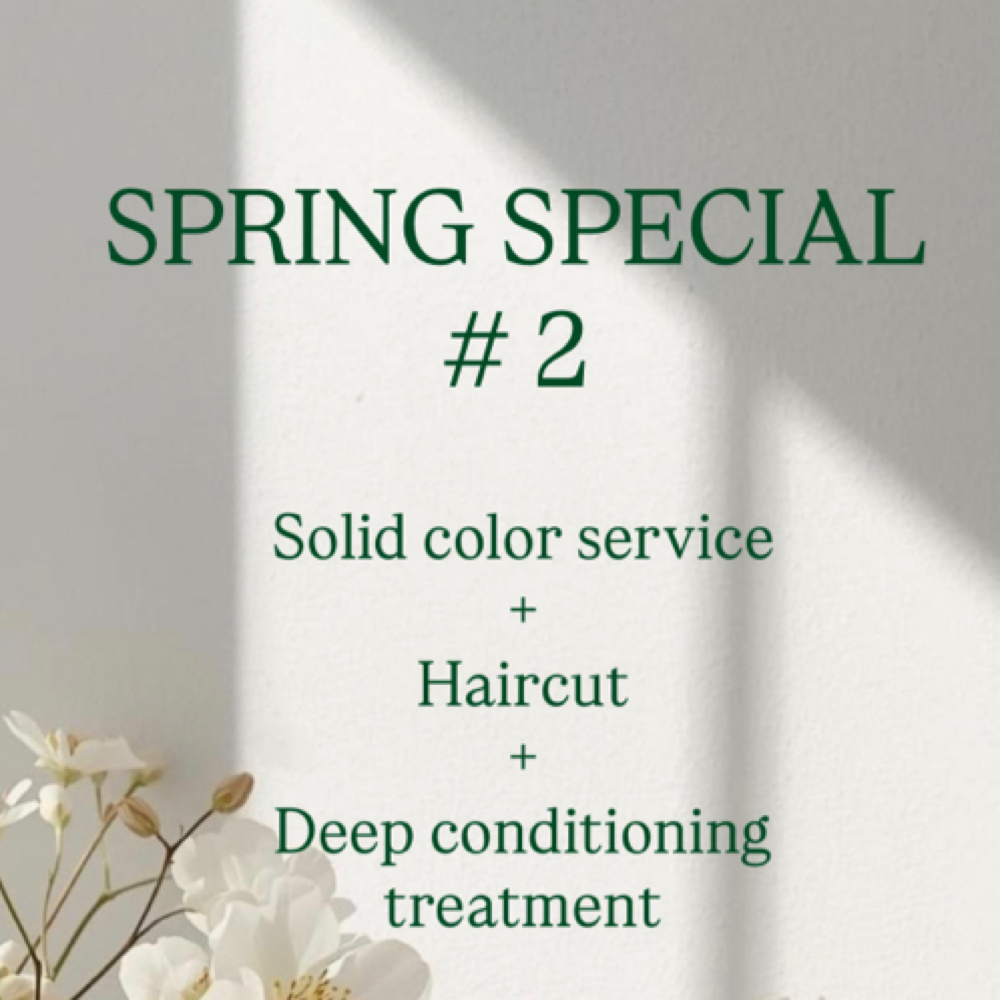 Spring Special #2 at Essence does hair in Fountain Valley, CA