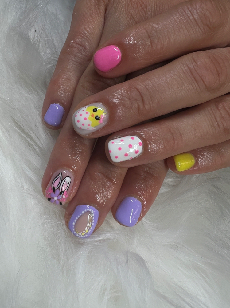 Gel Manicure at Nail Enchantments in River view, MI