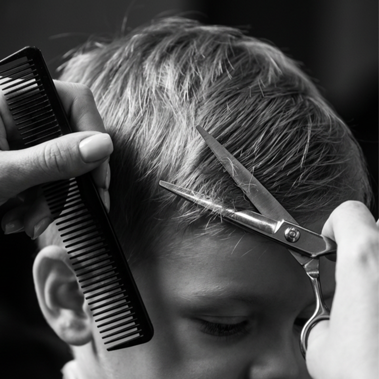 Child Hair Cut at Scissors & Razors Men’s Grooming Studio in Huntersville, NC