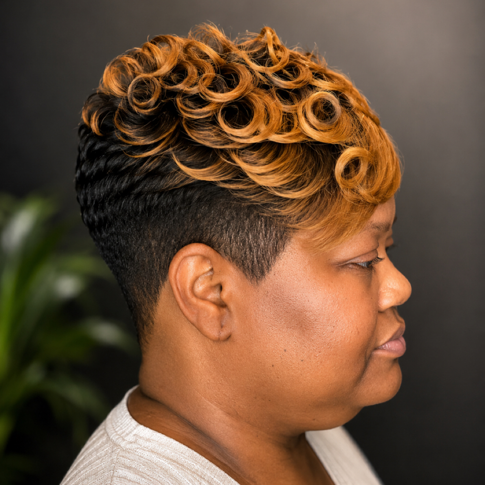 Signature Thermal Curl Style at PURH Scalp Wellness Studio in Florence, SC