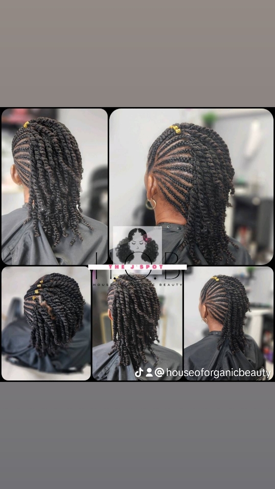 🔷ADULT-Natural Hair Styles Cornrow at ✨️House of Organic Beauty ✨️ in Lehigh Acres, FL
