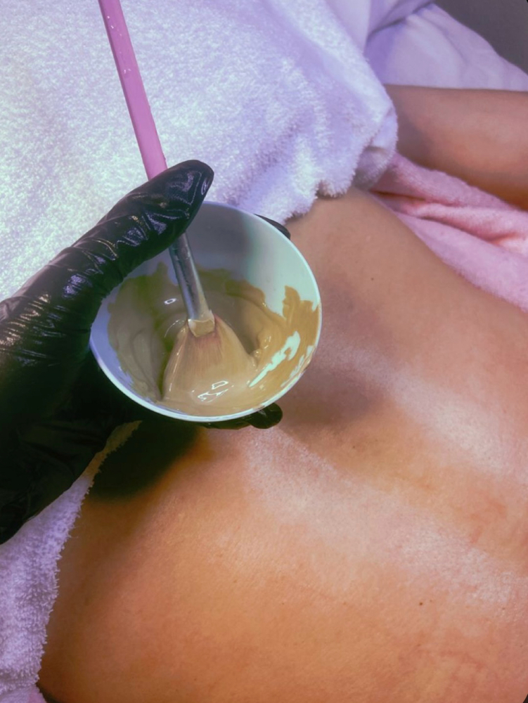 Exfoliating back treatment