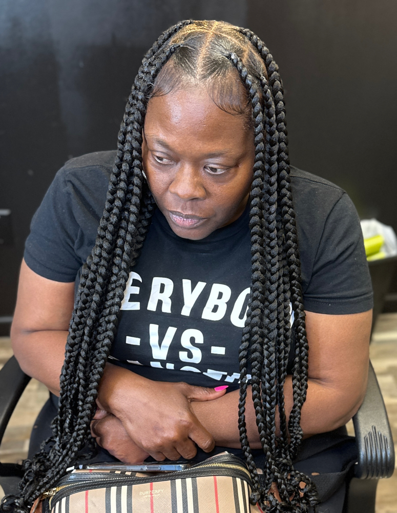 Large Knotless Braids